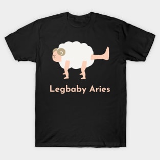 Legbaby Aries | Zodiac | Cute | Funny | Weird | Gift | Minimalist | Star Sign | Astrology | T-Shirt